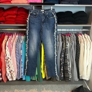Good American side distressed jeans size 2